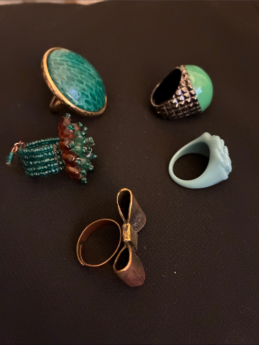 Lot of 5 Unique Rings - Picture 2 of 6